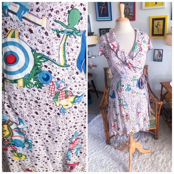 Loco Lindo Dresses & Skirts - SOLD Retro Dress Cowboy novelty print M PinUp Rockabilly 1940s 40s Style